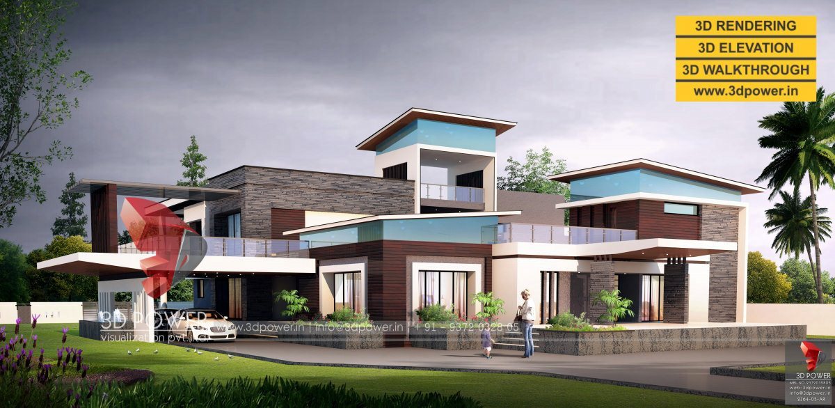 bungalow 3d design 3d walkthrough rendering-2