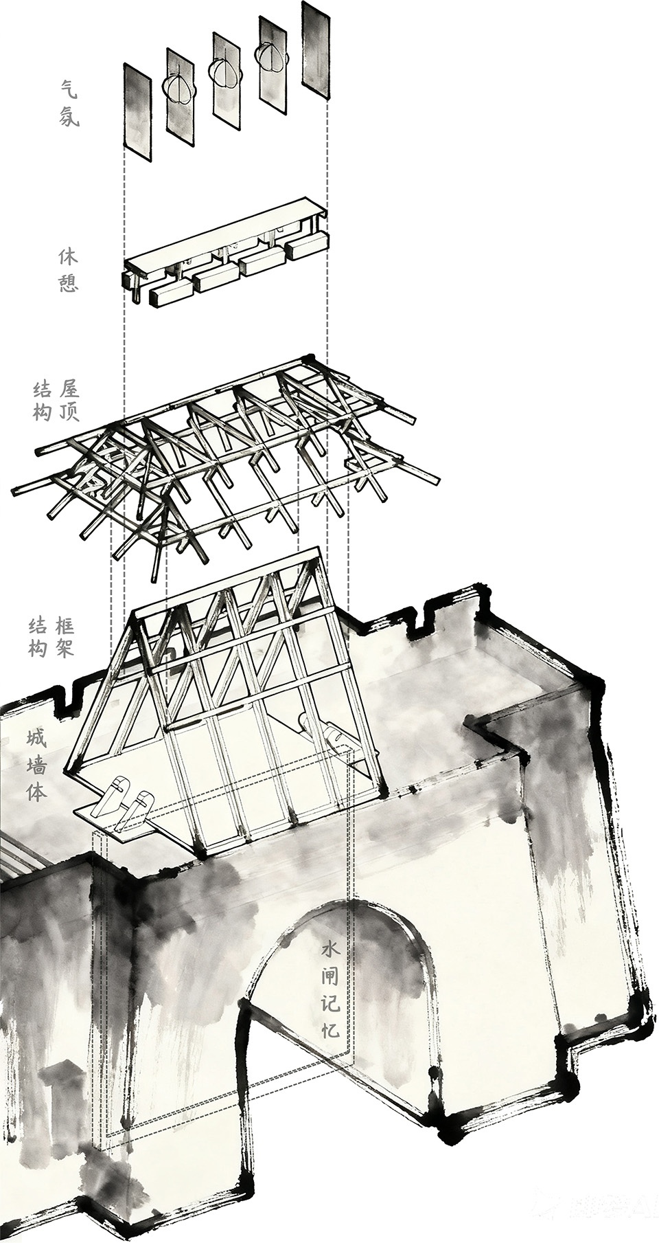 “再现拱辰门”:亭林园北门艺术装置丨中国江苏丨中国建筑设计研究院有限公司一脉设计研究中心-36
