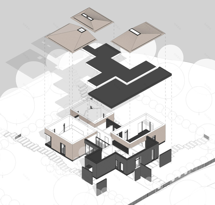 伏尔加河畔的五屋顶之家丨俄罗斯特维尔丨未明确提及设计公司,仅列出团队成员-18
