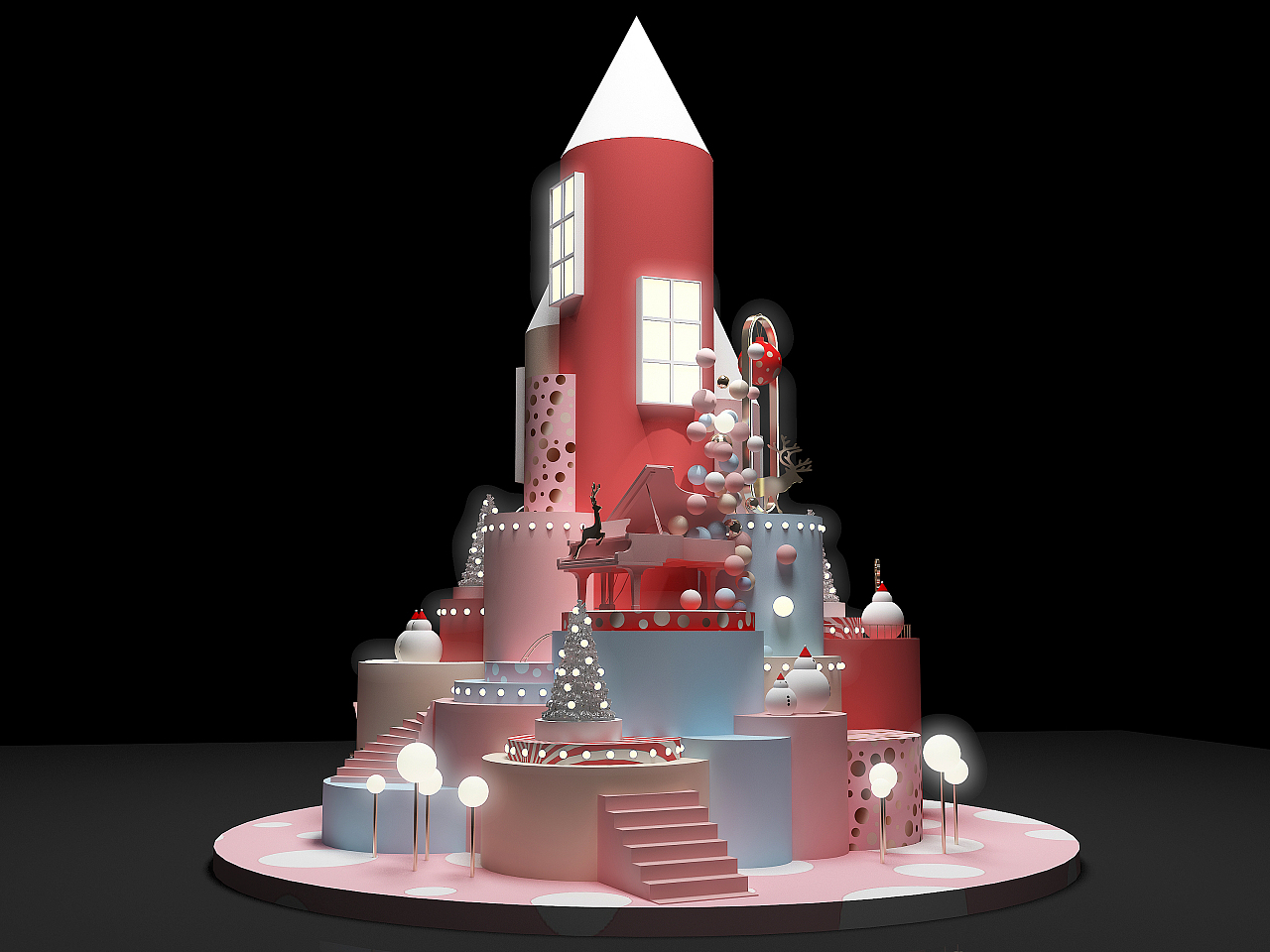 “有你的圣诞节”|空间|展陈设计|渡非_原创作品-3