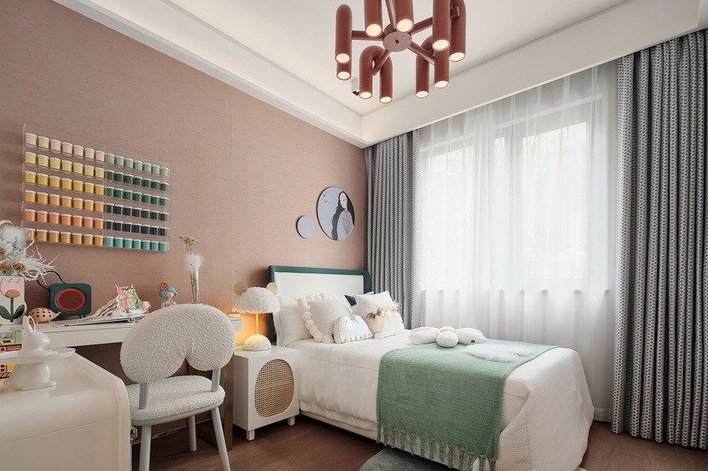 郑州新城玺樾门第118㎡新中式超现代样板间-11