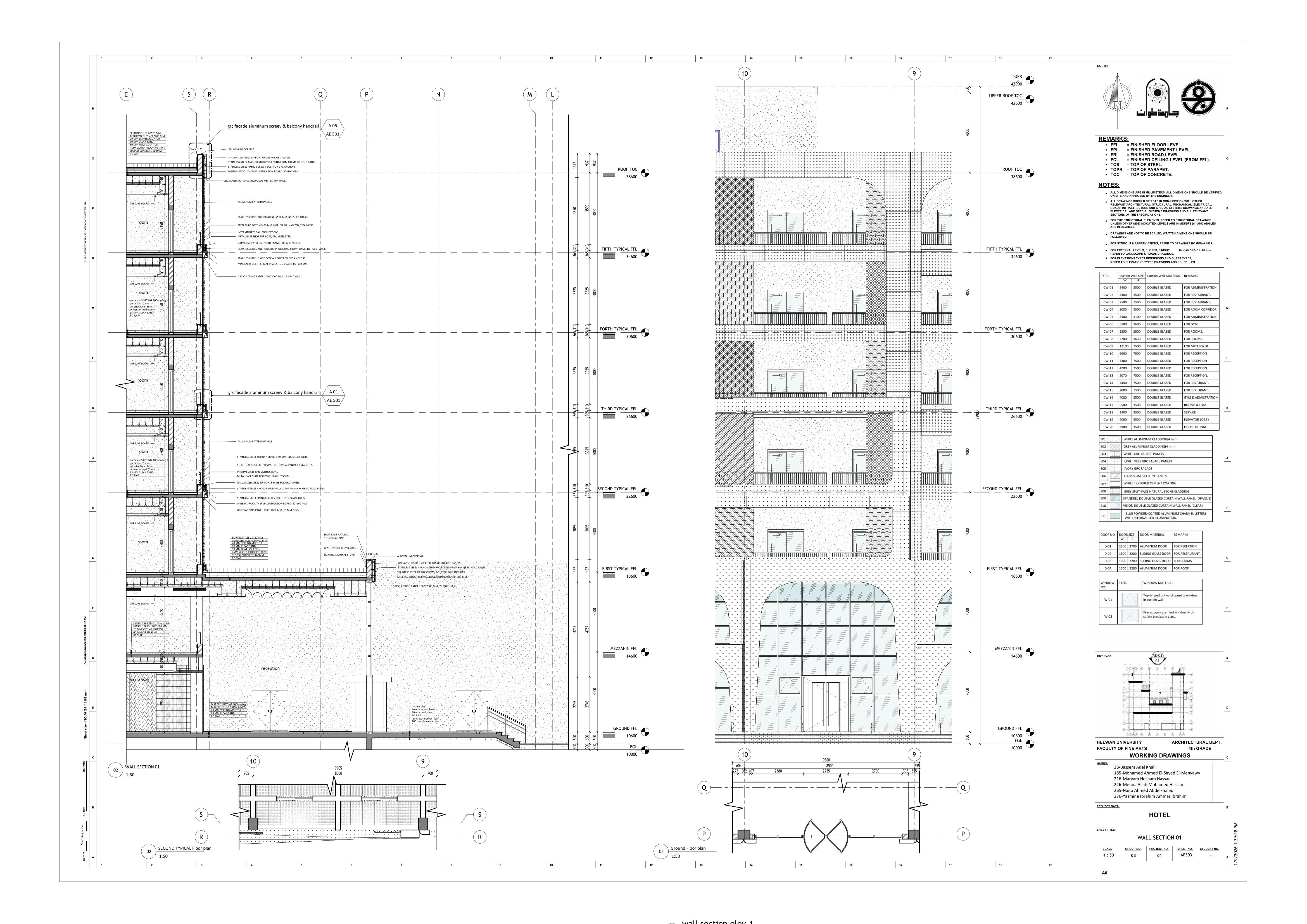 Blue Hotel | 3-Star Hotel Working Drawings-23