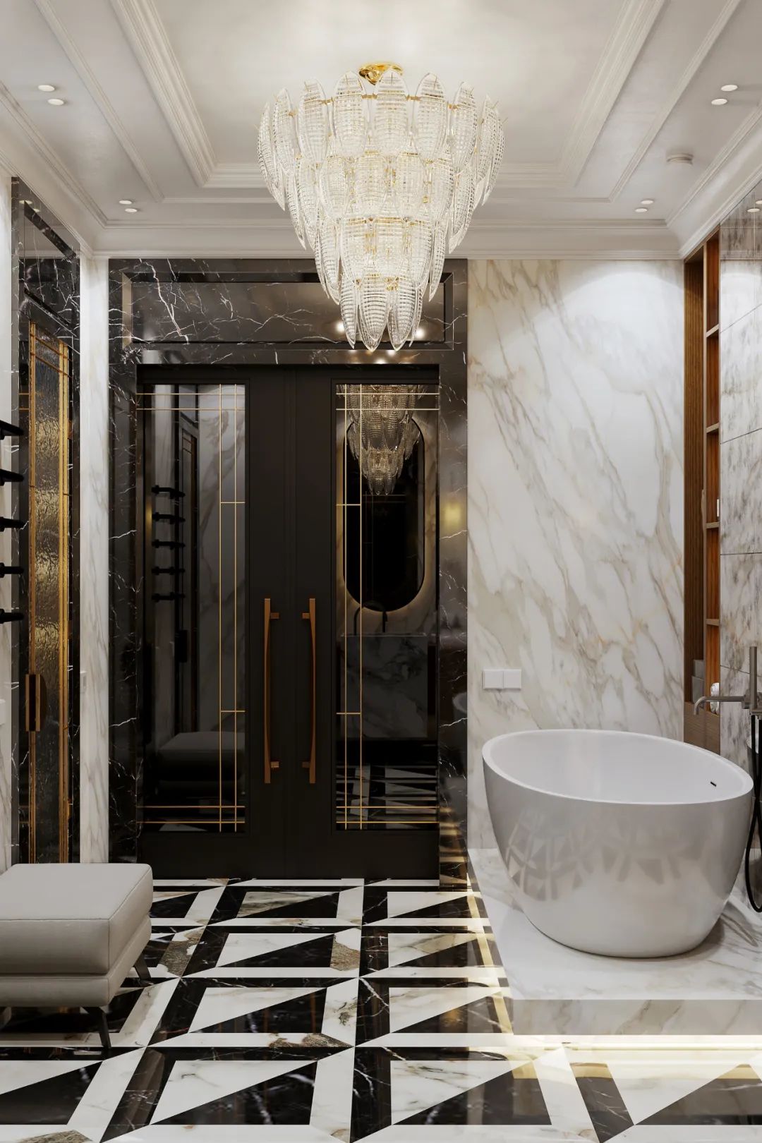 俄罗斯莫斯科 192·4㎡私人豪宅设计丨Julia Design-148