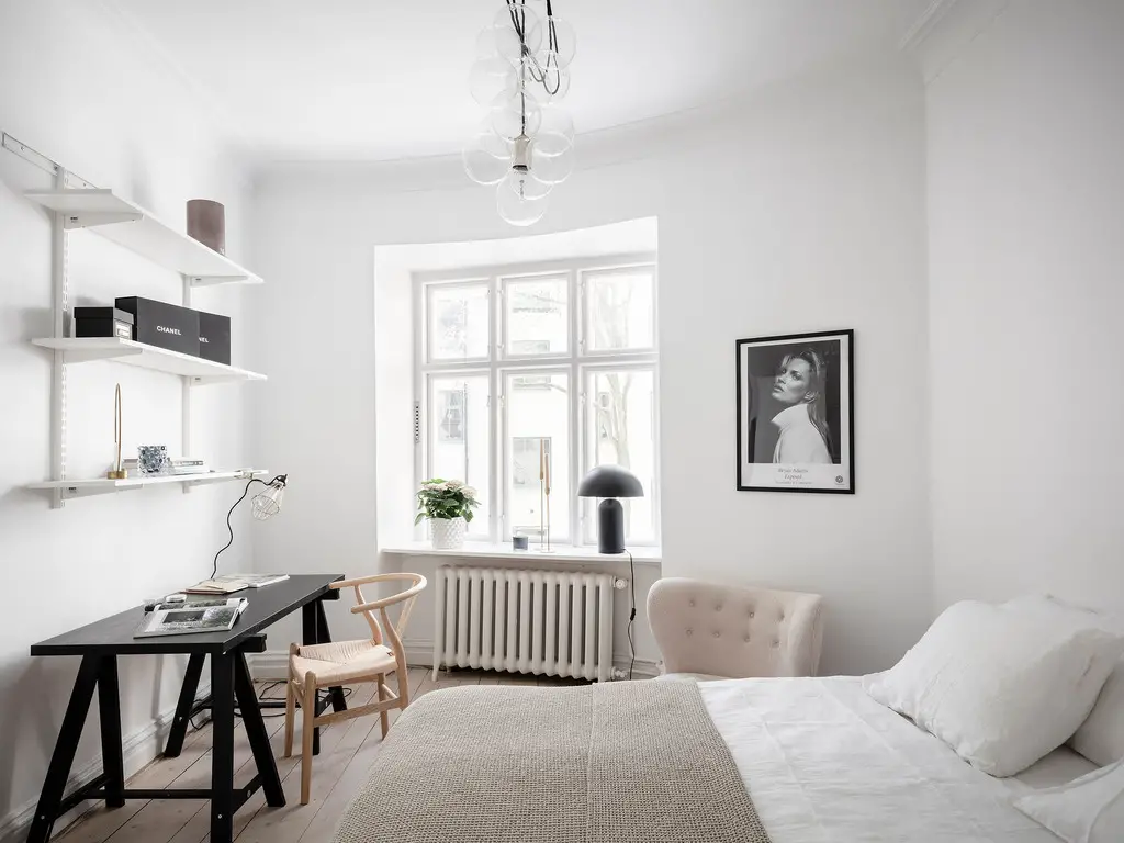 瑞典 1913 年老建筑中的经典斯堪的纳维亚风格公寓-9