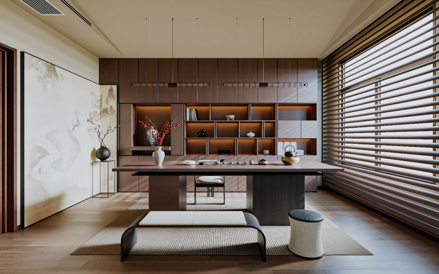 宋氏美学中式住宅空间设计-21