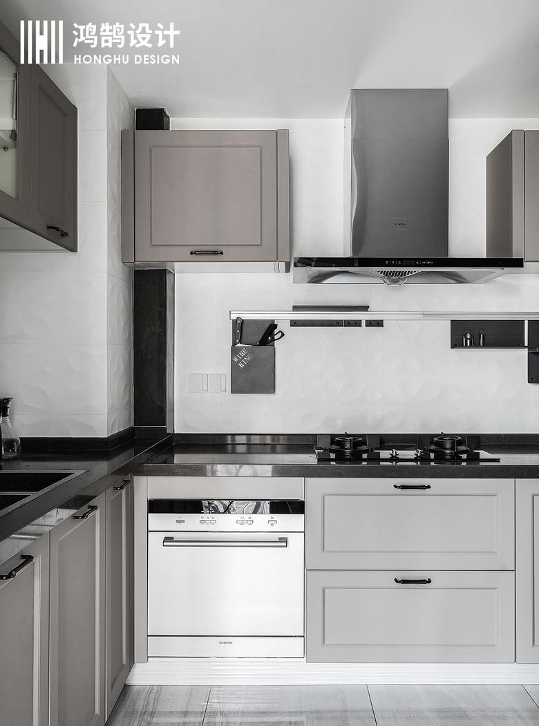 鸿鹄设计上海轻奢平层,精致细节呈现品质生活-13