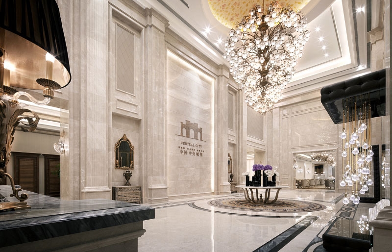 KSL设计事务所-成都中洲中央城邦欧式新古典售楼处-6