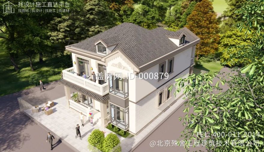 【设计师案例】土建参考造价43万,面宽10m×进深14.2m广西贵港二层欧式别墅-40