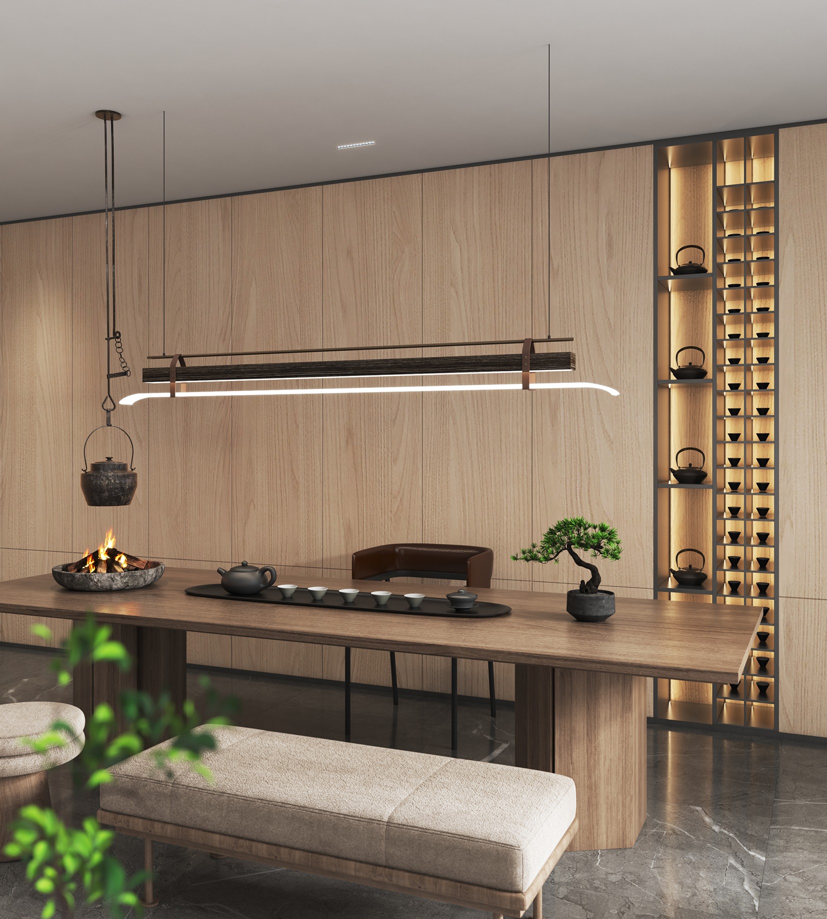 茶韵同尘 · 光影木屋民宿设计-27