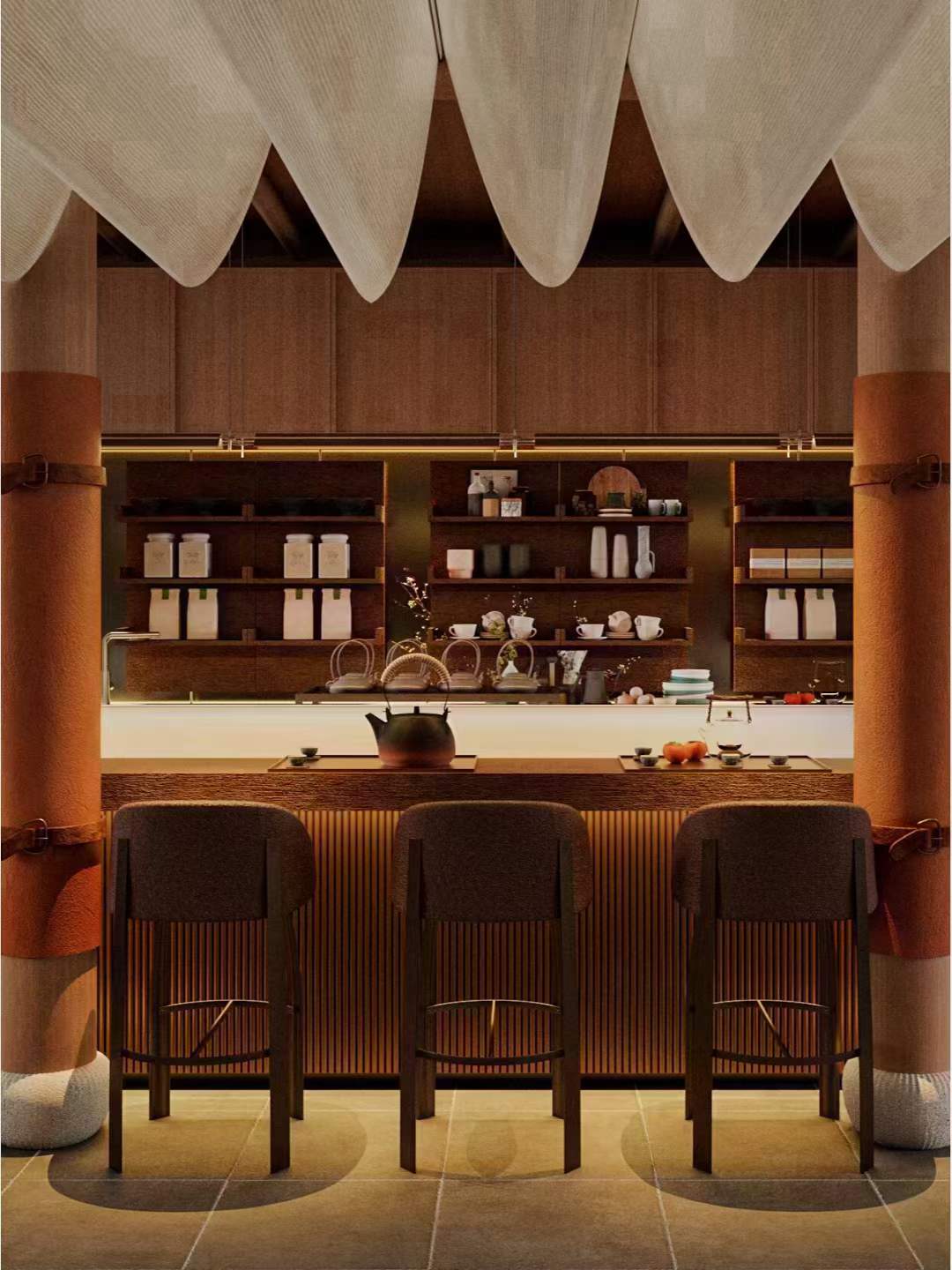 本茶室空间设计以“静谧、自然、雅致”为主题-2