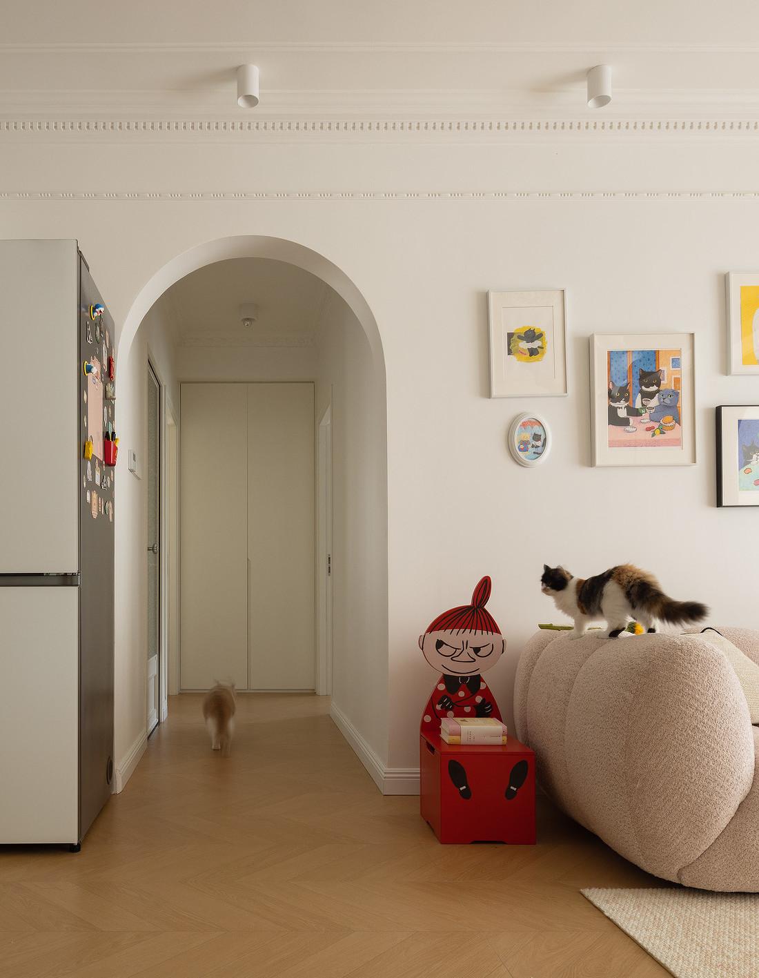 95㎡色彩多变的少女风轻法式-17