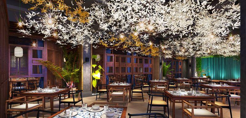 杭州品尚设计打造许昌群英会餐厅-17