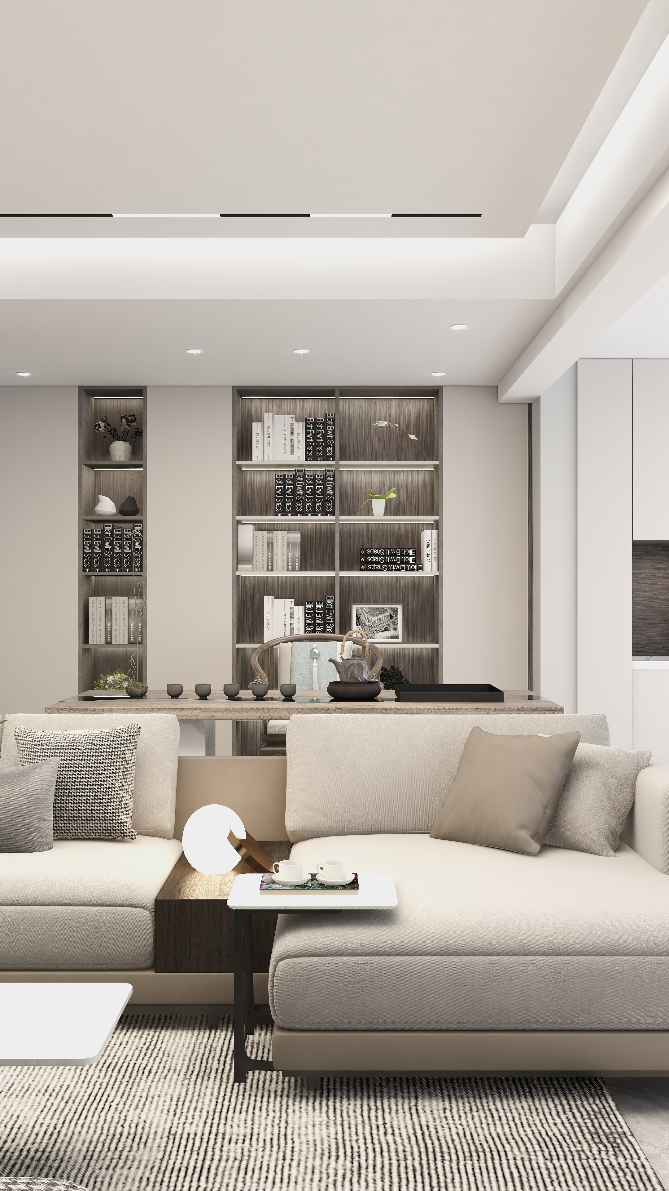 深圳如愿异地设计：合肥·国贸景城，黑白灰现代简约风-3