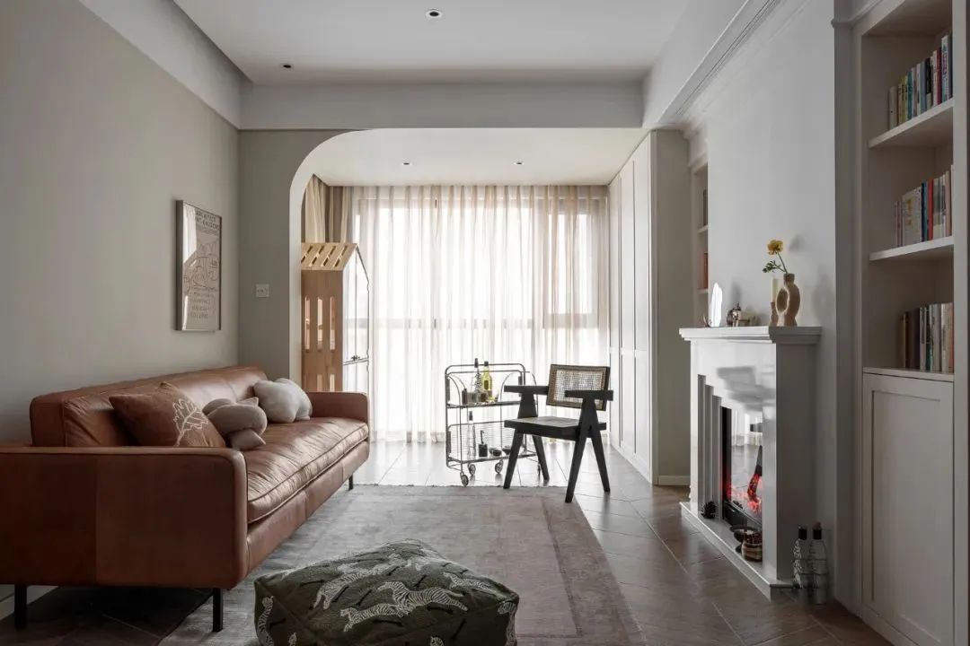 柔美复古风,79m²小两室婚房的精致设计-22