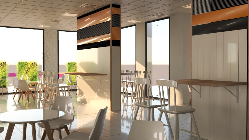 加油站的美食广场和商店设计 · 突尼斯-17