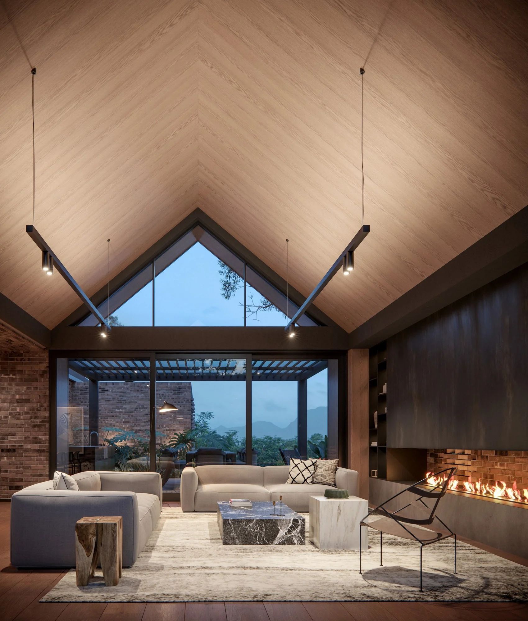 悬浮式电视背景墙设计-94