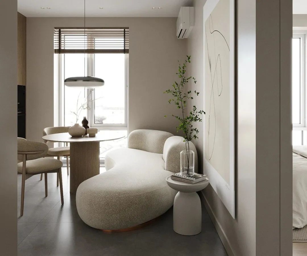 90㎡极简风住宅设计丨大树装饰-7