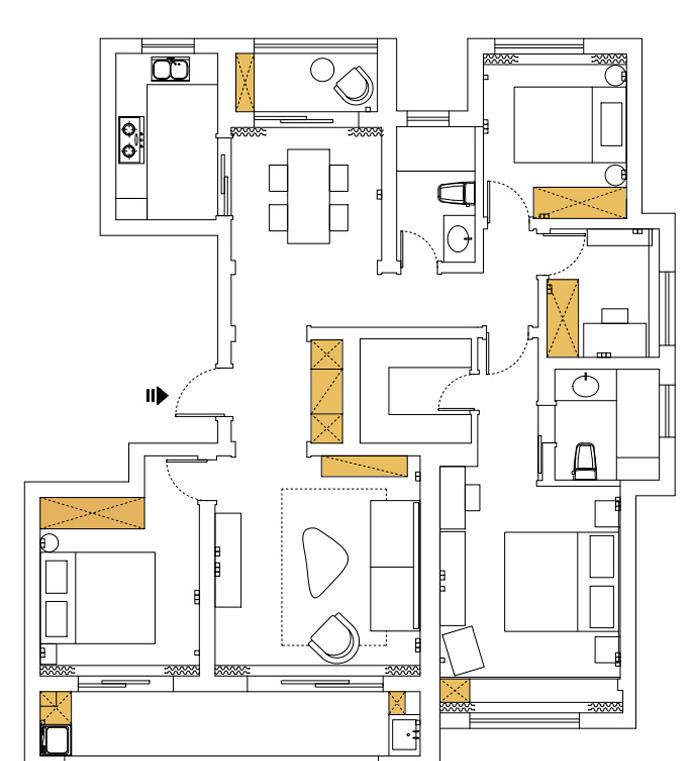 复古风情,拯救猪肝红地板的家居设计-34