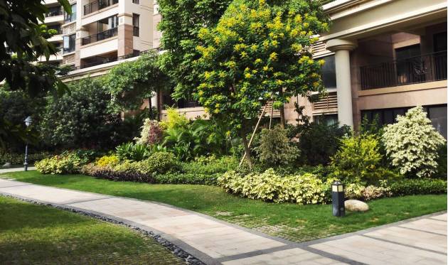 绿化设计中的地被放线手法与植物配置-78