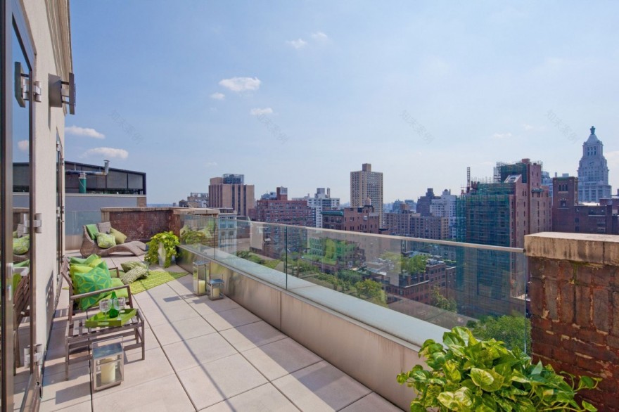 极简优雅,纽约顶层复式公寓-10