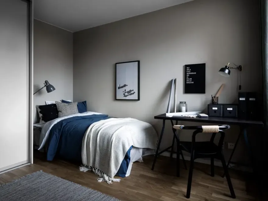 摩登公寓 | 用砖墙纸打造工业风格居家空间-14