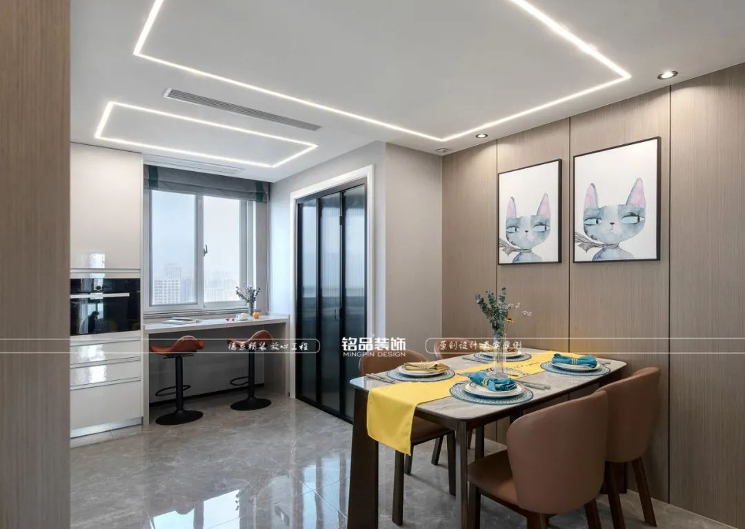 三堡家园现代轻奢风室内设计丨铭品装饰-33