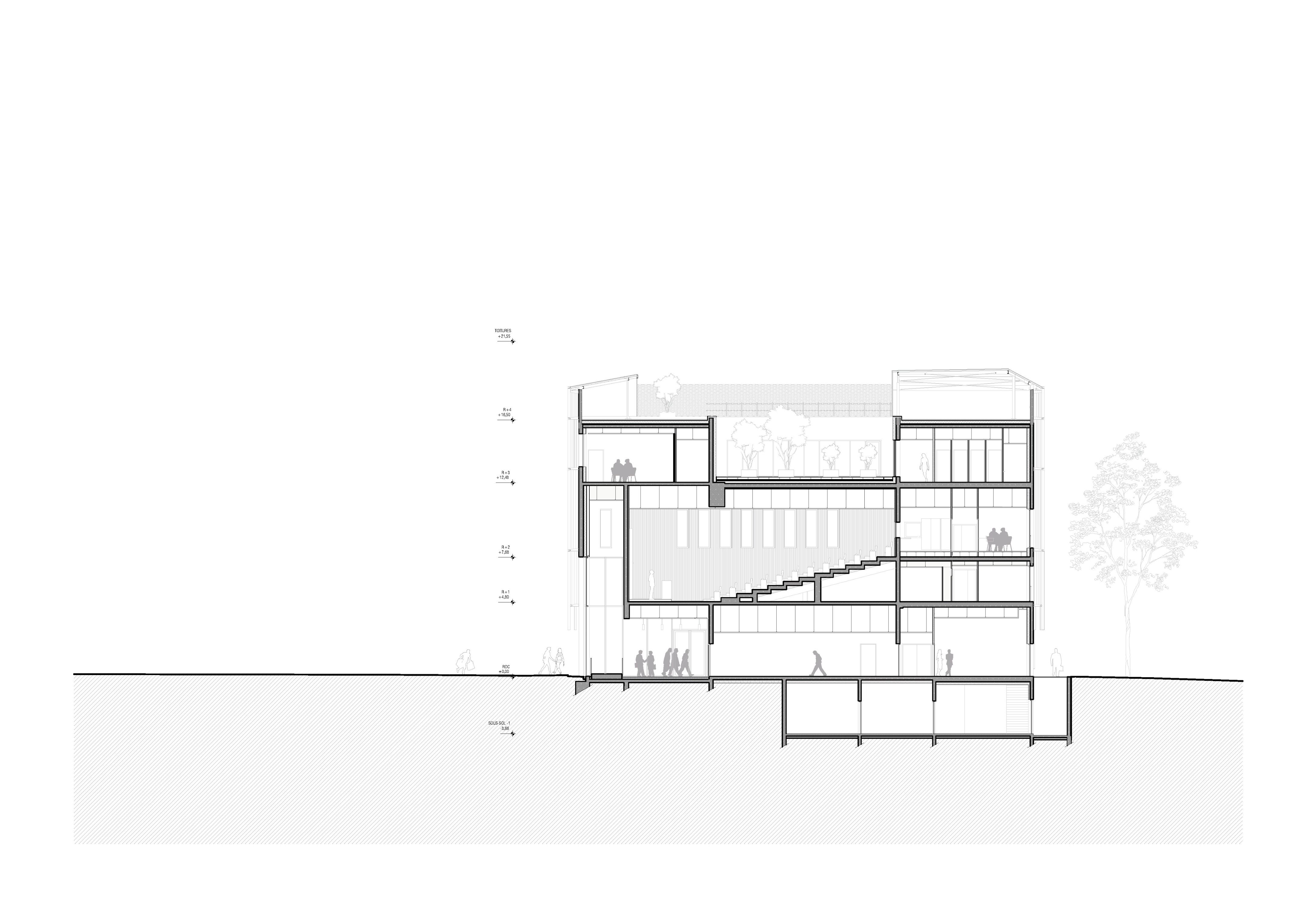 巴黎大学校园中心丨法国巴黎丨K ARCHITECTURES SIGWALT HERMAN-38