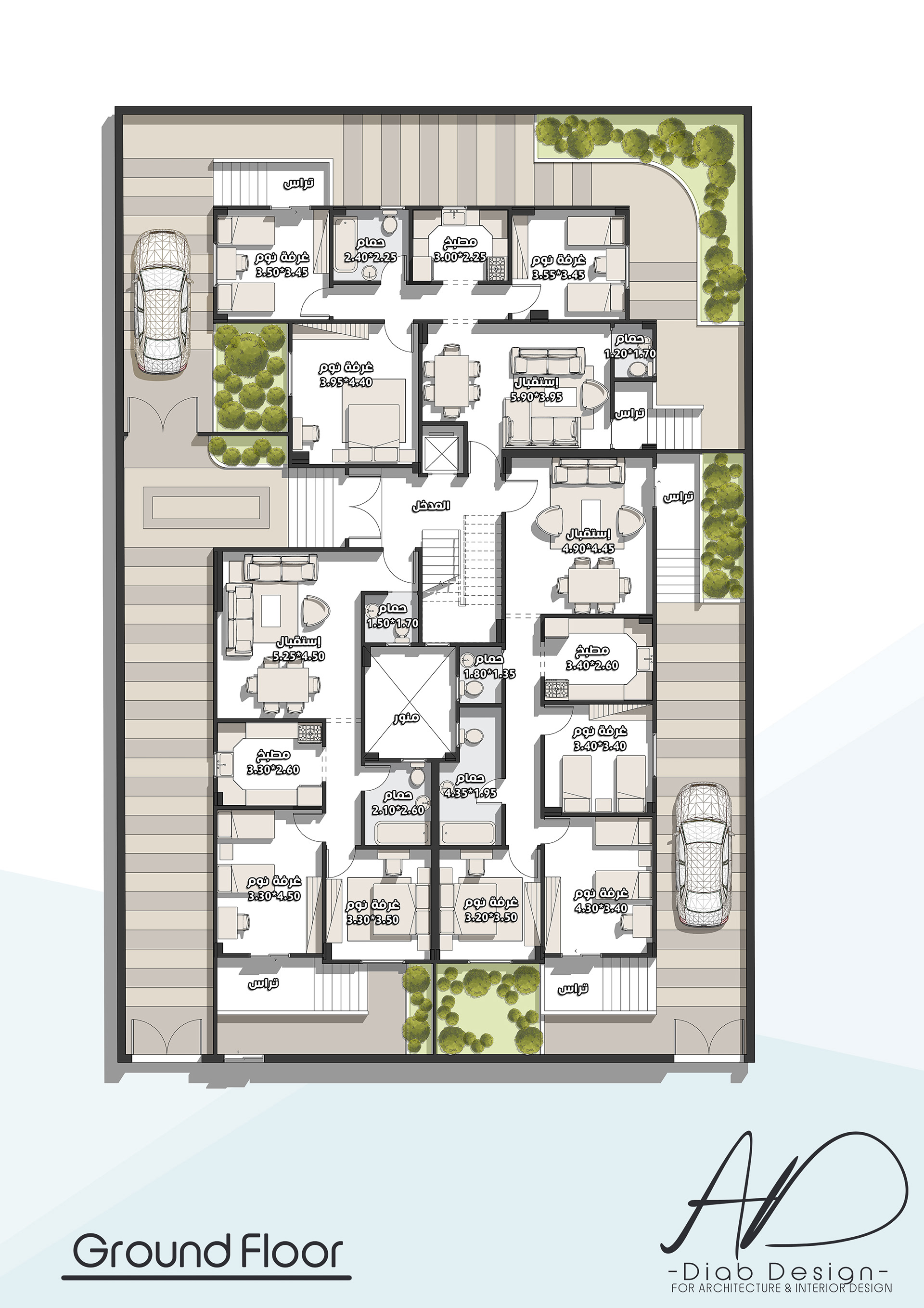 某住宅外立面设计丨也门萨达丨ahdgfx,studiodiabdesign-6