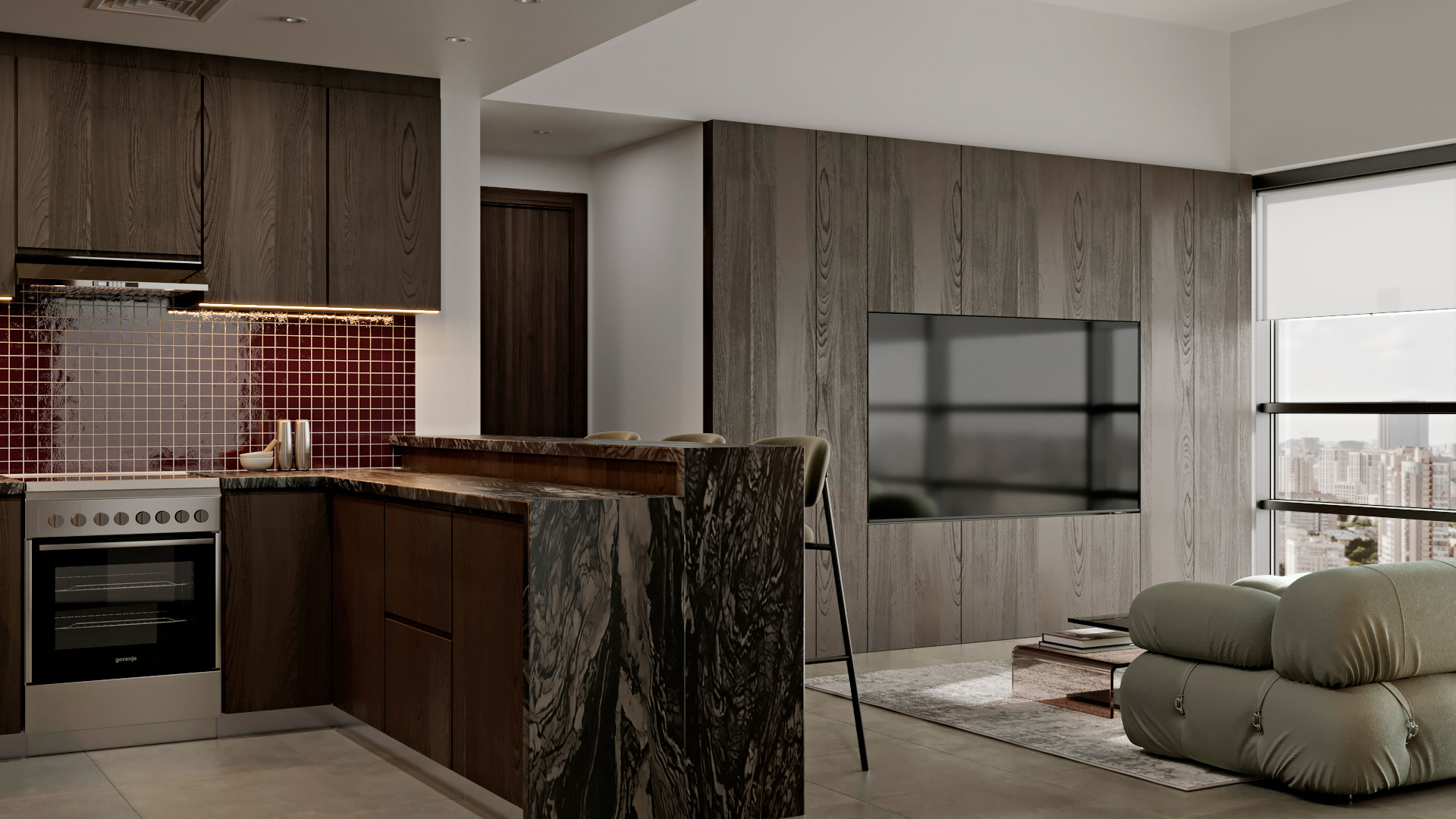 小型公寓室内设计丨阿联酋迪拜丨CGI-24