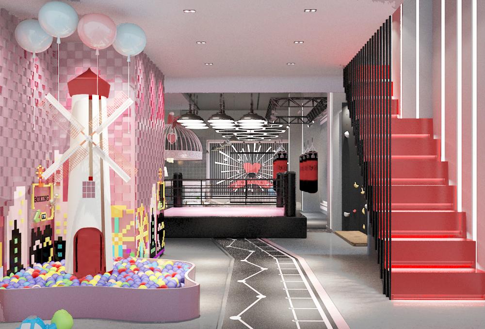 
女子儿童格斗馆设计 -7