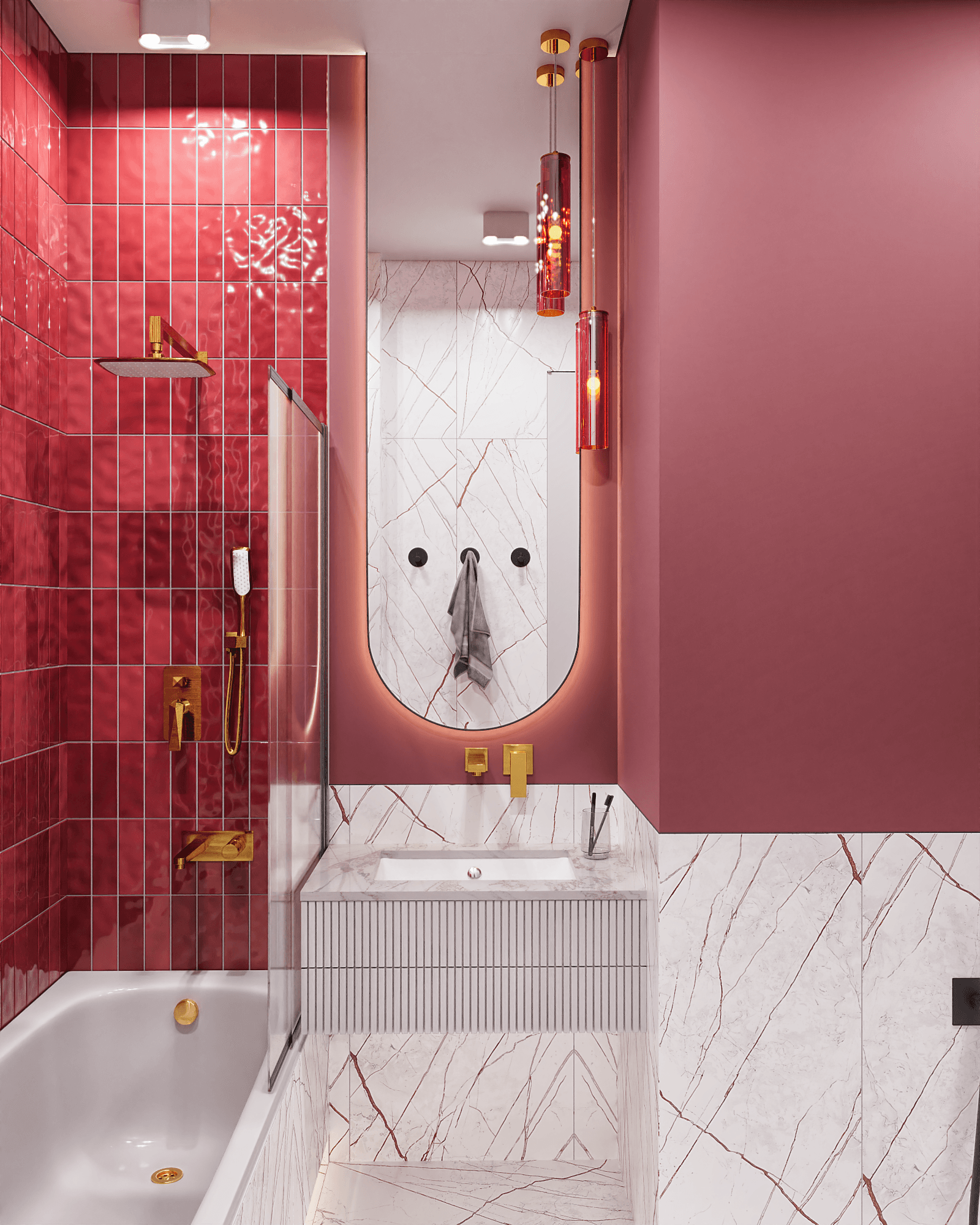 红宝石色卫生间-1