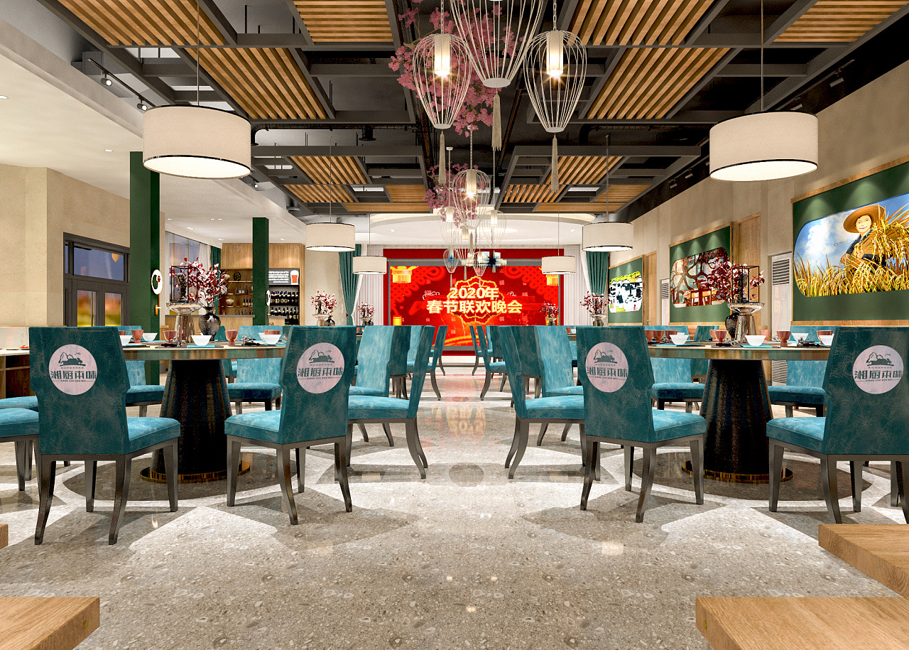 素雅餐厅设计-7