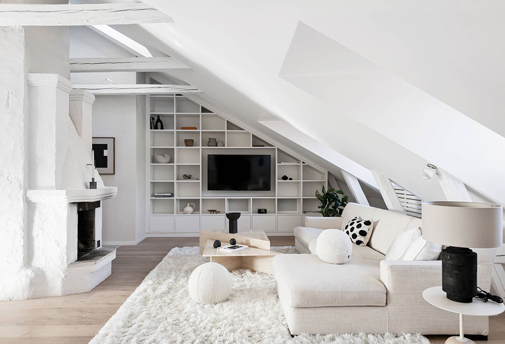 斯德哥尔摩白色豪华阁楼公寓-5