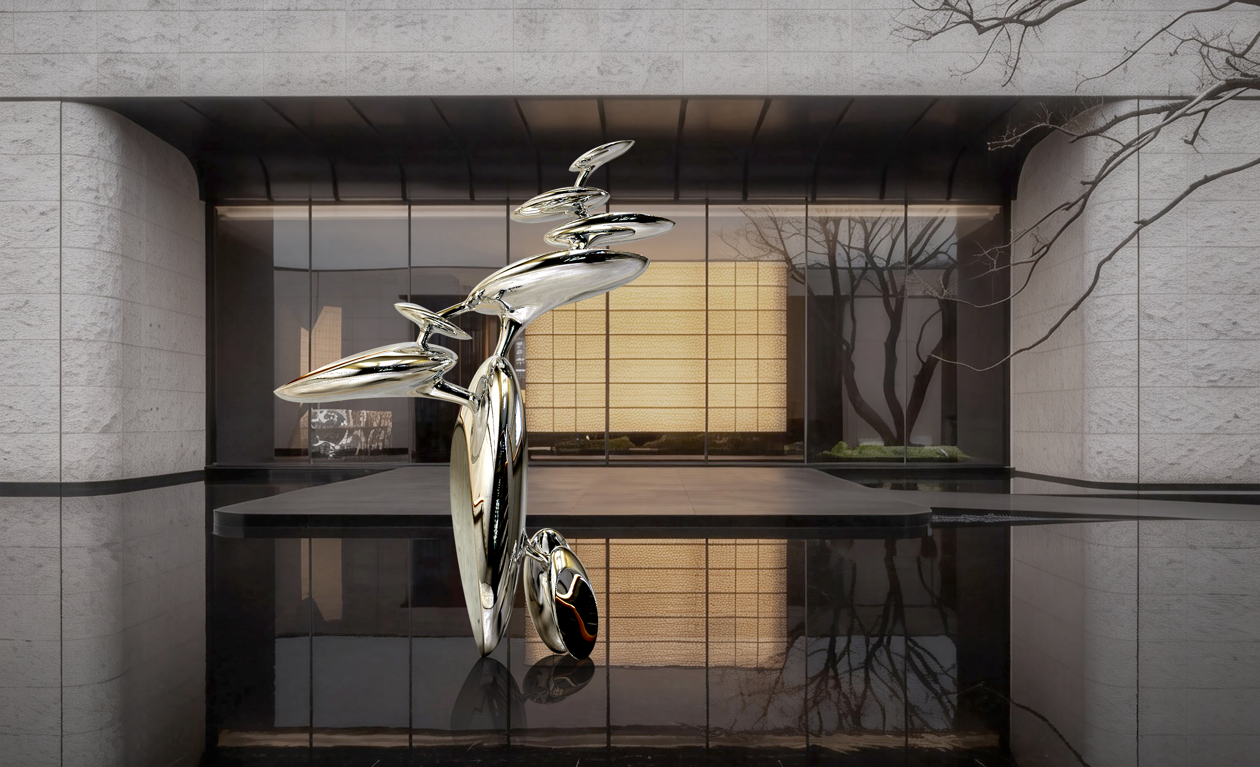 《意境·松风》系列雕塑-6