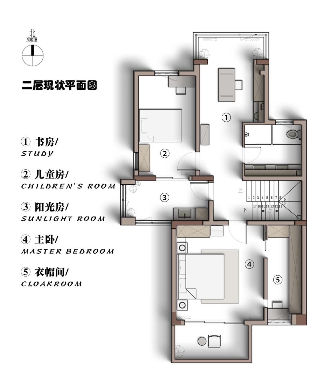 黑白重构,400㎡四层别墅的极简新生丨北岩-56
