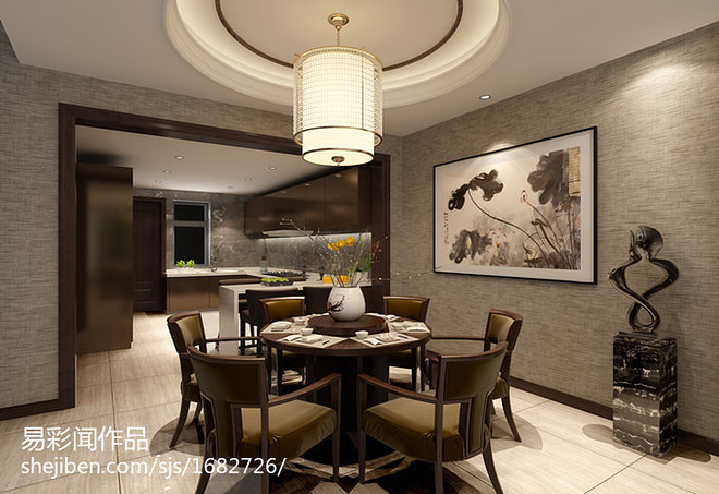 复地温莎堡中式新古典别墅装修设计丨尚层装饰-17