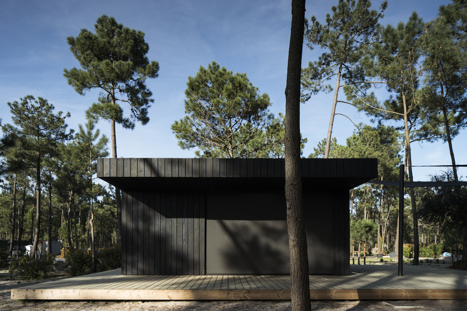 葡萄牙林中的两个黑色小屋-12