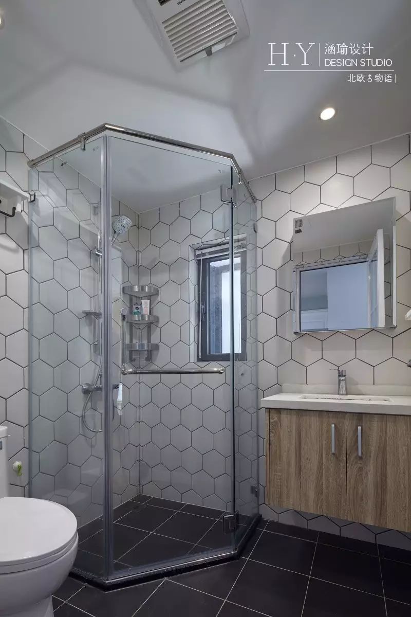 涵瑜设计打造 89㎡北欧清新风,实现空间通透与互动-75