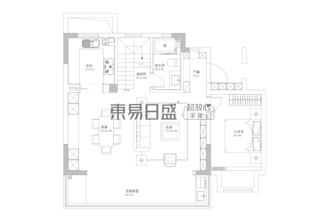 180㎡美式风叠墅设计,竟靠拱形门洞+跳色设计火出圈!-10