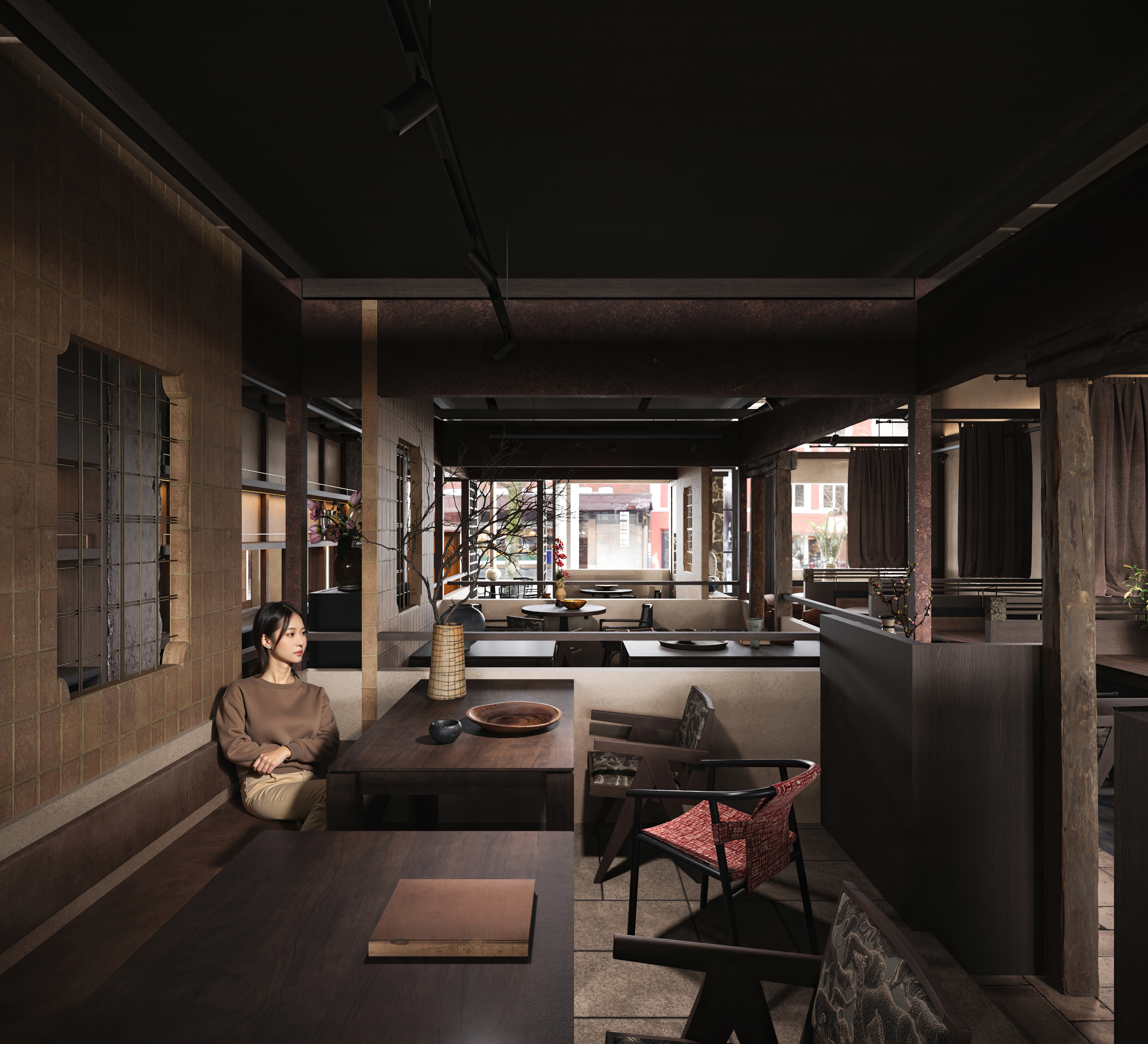 「时光味觉档案馆」—— 复古餐厅效果图-10