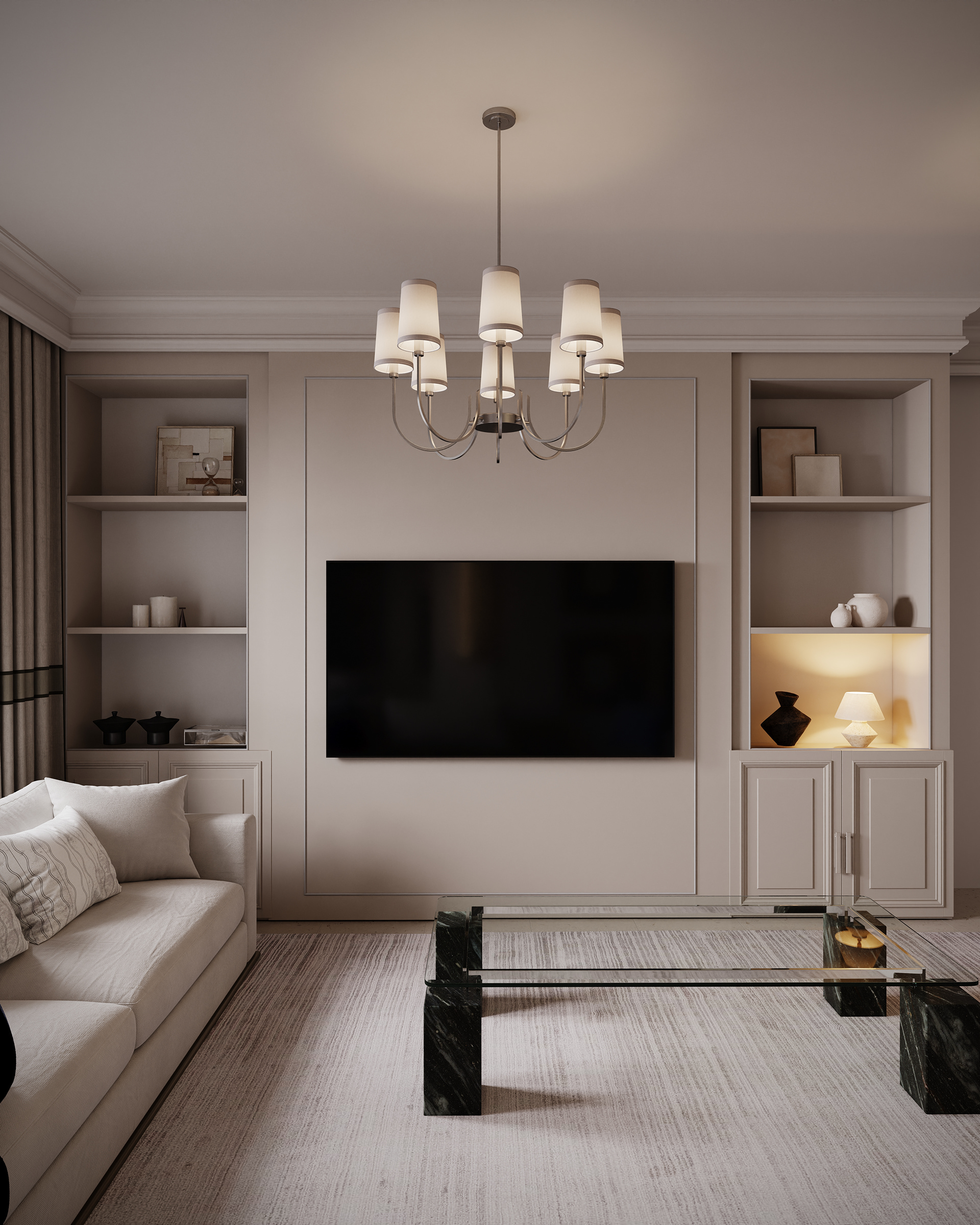 过渡性现代会客厅丨沙特阿拉伯丨kaf interiors-13