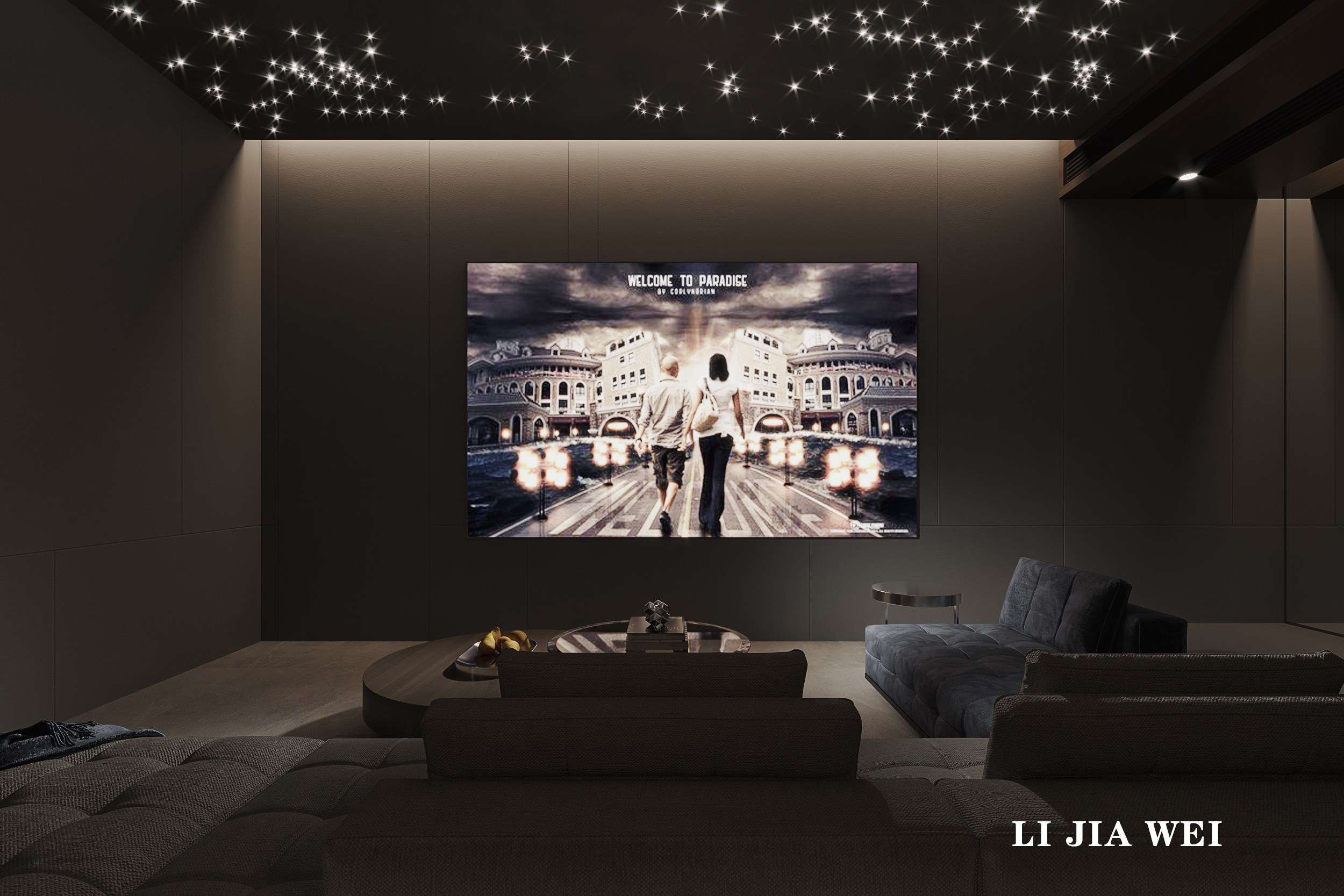 现代客厅餐厅设计-18