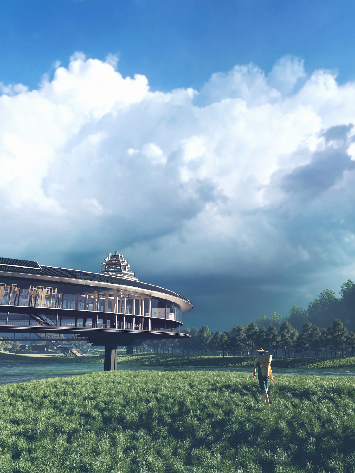 风雨环屋·三江县洲北村文化综合体设计方案丨中国广西丨外行建筑-19