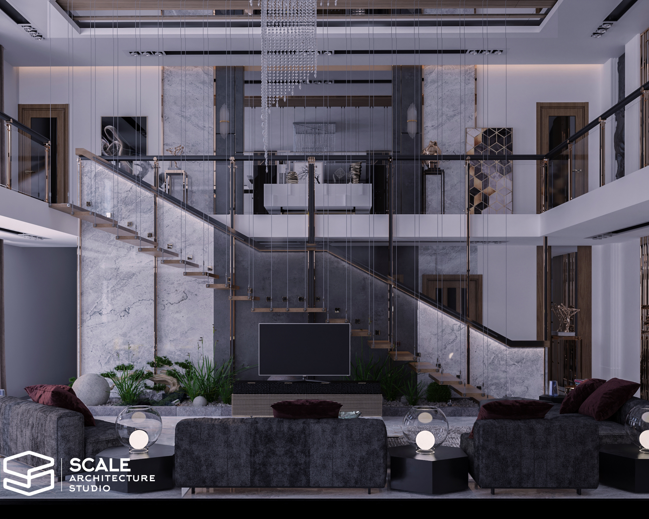 当代别墅复式设计丨沙特阿拉伯利雅得丨scale architecture studio-10