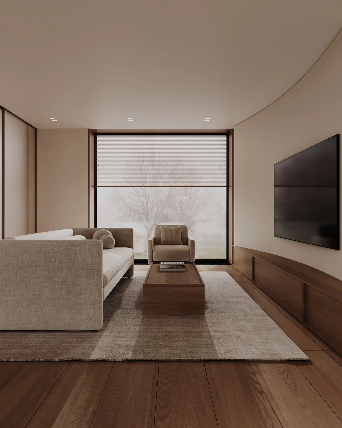 现代原木系奶油风的住宅丨中国-6