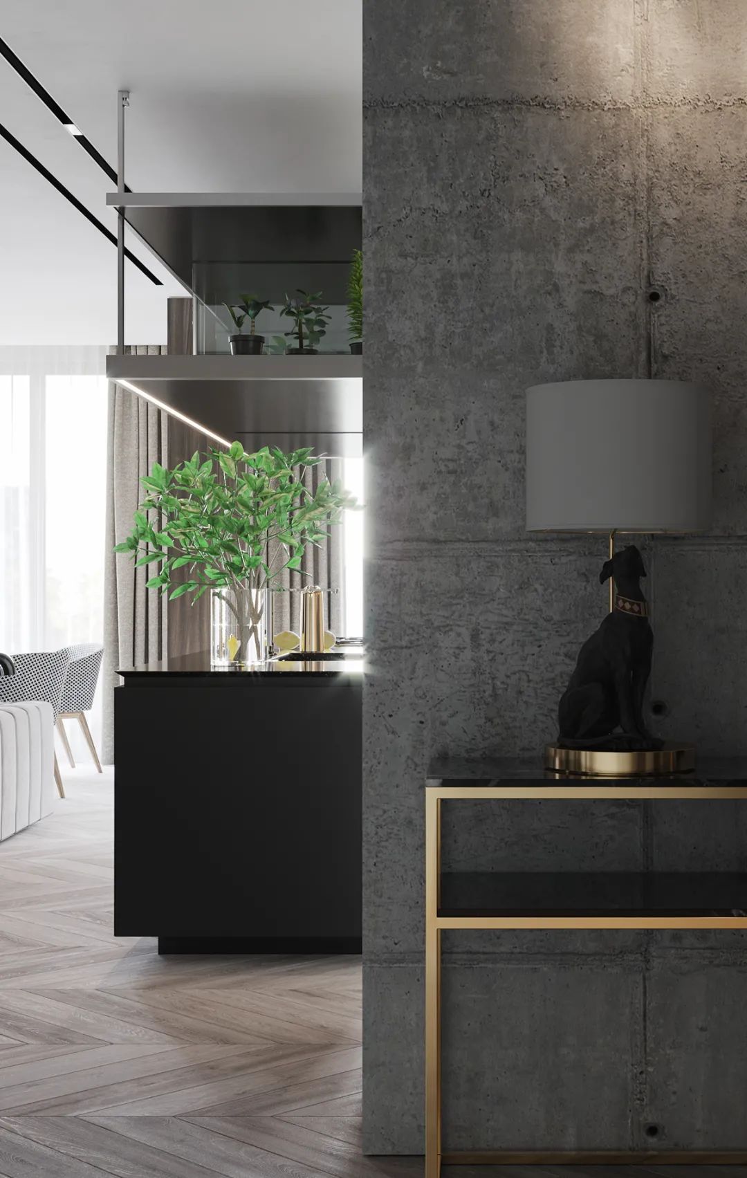 现代轻奢公寓设计丨阿塞拜疆丨Kamran Kerimov-7