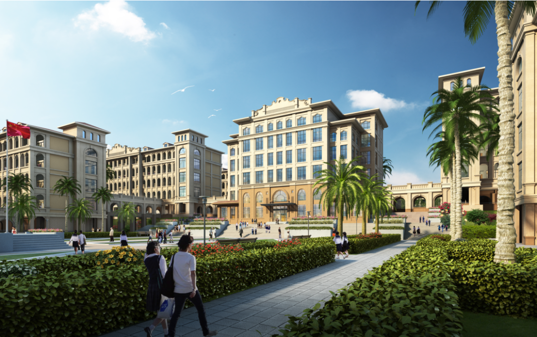 清华附中文昌学校 | 南洋风格融合生态景观的校园设计-49