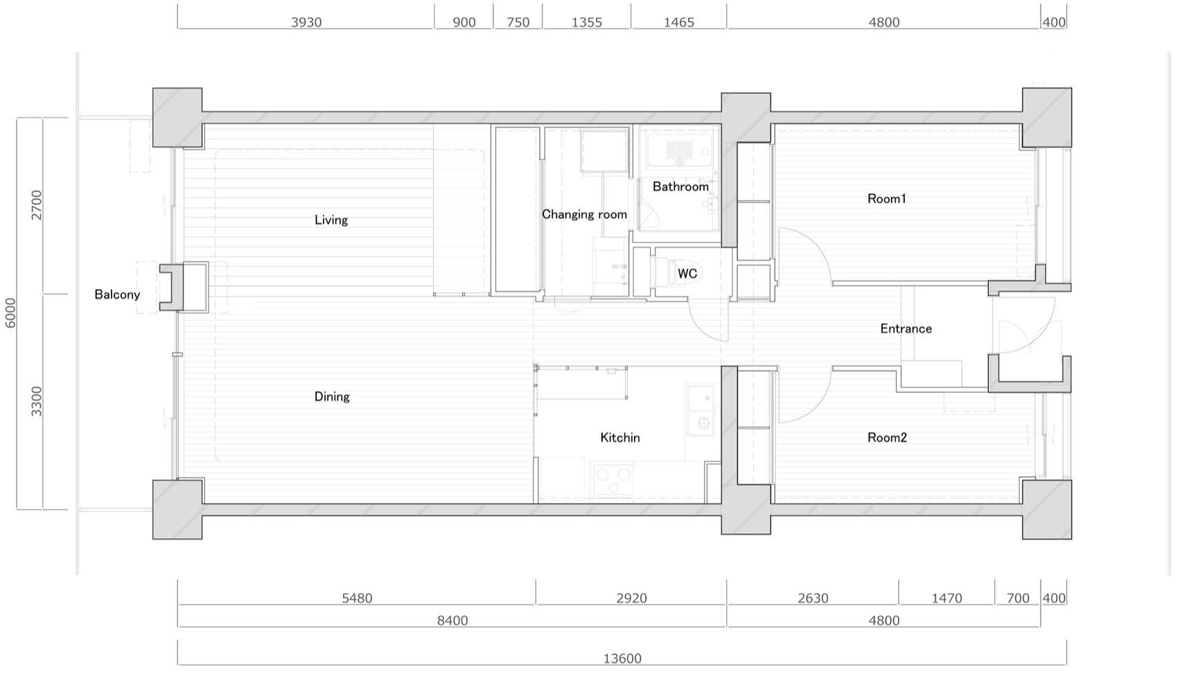 一处普通公寓的翻新改造丨日本东京丨THa-59