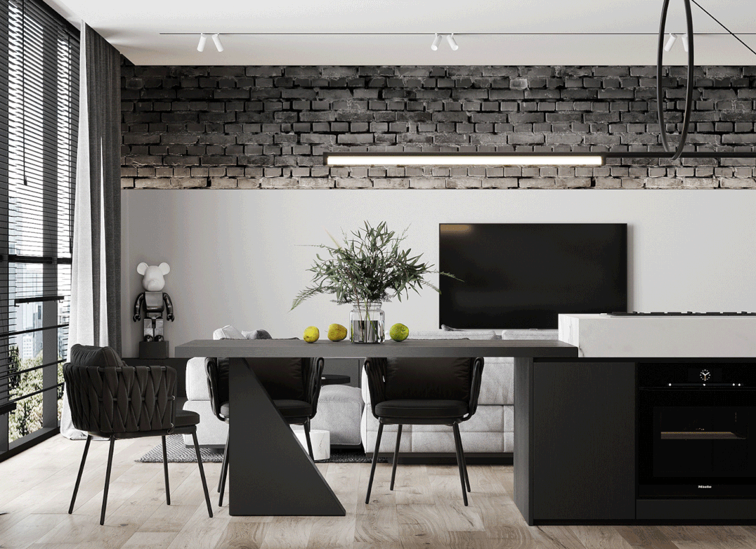 灰色简约空间,黑与白的都市艺术丨HPISD-20