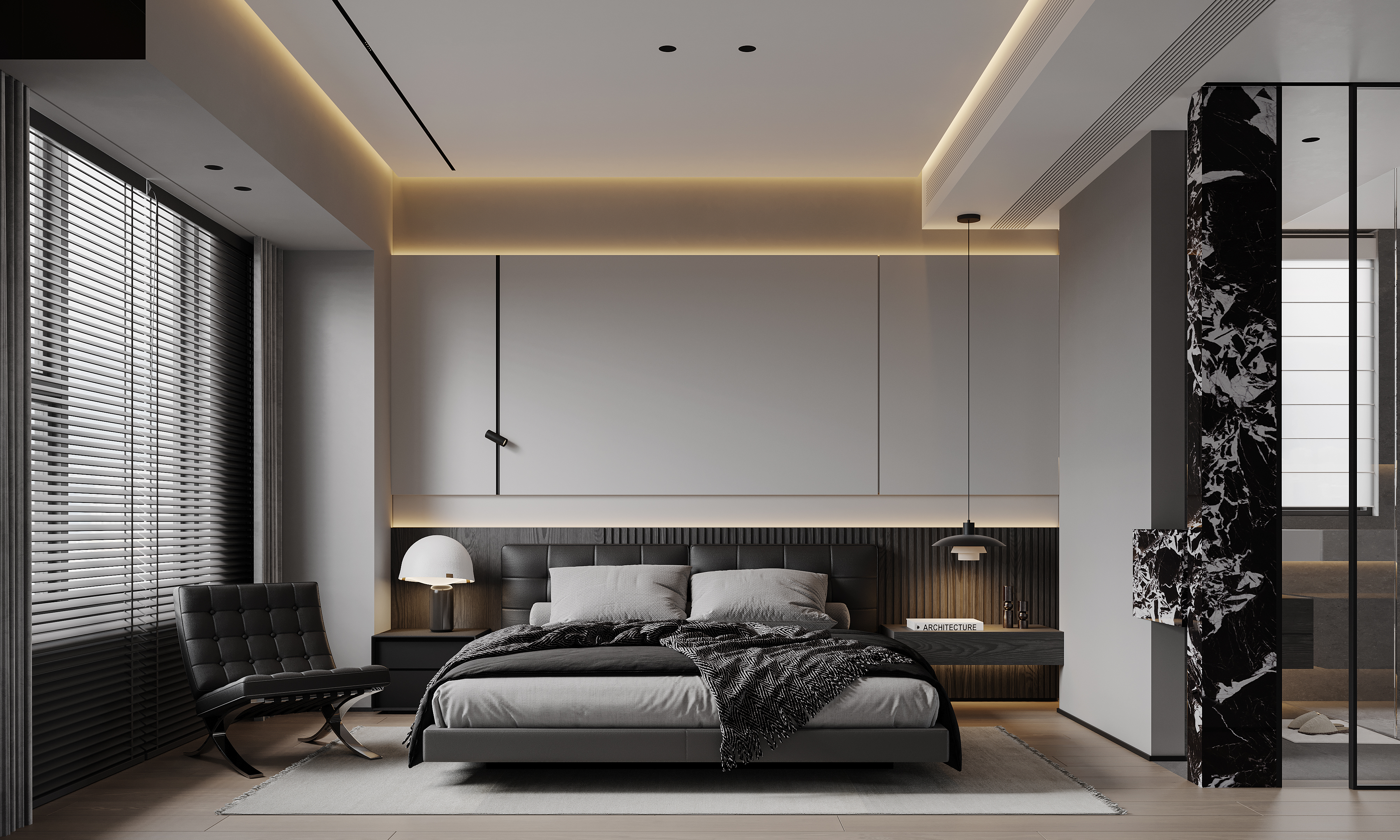 挑空别墅丨晫易视觉-99